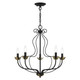 Livex Lighting - 42905-04 - Five Light Chandelier - Katarina - Black w/ Antique Brasss