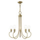 Livex Lighting - 42925-01 - Five Light Chandelier - Bari - Antique Brass