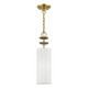 Livex Lighting - 42981-01 - One Light Mini Pendant - Brookdale - Antique Brass