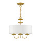 Livex Lighting - 42983-33 - Three Light Pendant - Brookdale - Soft Gold