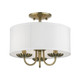 Brookdale Three Light Semi-Flush Mount (42987-01)