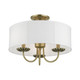 Brookdale Three Light Semi-Flush Mount (42989-01)