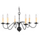 Livex Lighting - 4450-04 - Six Light Chandelier - Heritage - Black