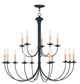 Livex Lighting - 4460-04 - 15 Light Chandelier - Heritage - Black