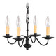 Livex Lighting - 4464-04 - Four Light Mini Chandelier - Heritage - Black