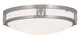 Livex Lighting - 4487-91 - Two Light Ceiling Mount - Titania - Brushed Nickel