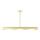 Livex Lighting - 45897-12 - Three Light Linear Chandelier - Novato - Satin Brass