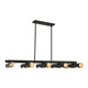 Livex Lighting - 45898-04 - Ten Light Linear Chandelier - Novato - Black