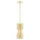 Livex Lighting - 45913-12 - Three Light Chandelier - Acra - Satin Brass