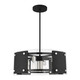 Livex Lighting - 45995-04 - Seven Light Chandelier - Barcelona - Black w/ Brushed Nickels