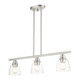 Montgomery Three Light Linear Chandelier (46337-91)