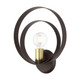 Livex Lighting - 46422-07 - One Light Wall Sconce - Modesto - Bronze w/ Satin Brasss