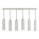 Livex Lighting - 46757-91 - Six Light Linear Pendant - Ardmore - Brushed Nickel w/ Polished Chromes