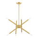 Livex Lighting - 46774-12 - Eight Light Chandelier - Soho - Satin Brass