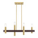 Livex Lighting - 46864-12 - Four Light Chandelier - Helsinki - Satin Brass w/ Bronzes