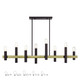 Helsinki Eight Light Linear Chandelier (46868-07)