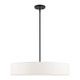 Livex Lighting - 46925-04 - Five Light Pendant - Venlo - Black w/ Brushed Nickels