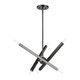 Livex Lighting - 46984-46 - Six Light Chandelier - Monaco - Black Chrome
