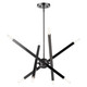 Livex Lighting - 46985-46 - Eight Light Chandelier - Monaco - Black Chrome