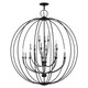 Livex Lighting - 46991-04 - 19 Light Foyer Chandelier - Milania - Black with Brushed Nickel