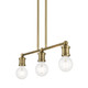 Lansdale Three Light Linear Chandelier (47163-01)