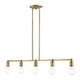 Lansdale Five Light Linear Chandelier (47165-01)