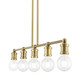 Lansdale Five Light Linear Chandelier (47165-01)