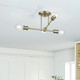 Delacroix Four Light Semi-Flush Mount (47176-01)
