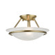 Livex Lighting - 4823-01 - Two Light Semi-Flush Mount - Newburgh - Antique Brass