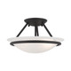 Livex Lighting - 4823-04 - Two Light Ceiling Mount - Newburgh - Black