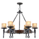 Livex Lighting - 4866-67 - Six Light Chandelier - Cape May - Hand Applied Olde Bronze