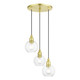 Livex Lighting - 48973-12 - Three Light Pendant - Downtown - Satin Brass