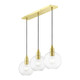 Downtown Three Light Linear Chandelier (48974-12)