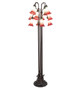 Meyda Tiffany - 185080 - 12 Light Floor Lamp - Seafoam/Cranberry - Mahogany Bronze