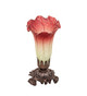 Seafoam/Cranberry Pond Lily One Light Accent Lamp (185087)