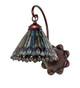 Tiffany Jeweled Peacock One Light Wall Sconce (18525)