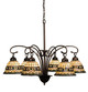 Meyda Tiffany - 18528 - Six Light Chandelier - Tiffany Roman - Mahogany Bronze
