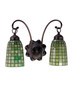 Meyda Tiffany - 18637 - Two Light Wall Sconce - Terra Verde - Mahogany Bronze