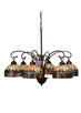 Meyda Tiffany - 18693 - Six Light Chandelier - Tiffany Candice - Mahogany Bronze Mahogany Bronze