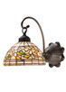 Meyda Tiffany - 18716 - One Light Wall Sconce - Tiffany Turning Leaf - Mahogany Bronze