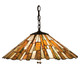 Meyda Tiffany - 19195 - Three Light Pendant - Delta - Mahogany Bronze