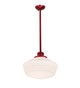 Meyda Tiffany - 196903 - One Light Pendant - Schoolhouse - Candy Red