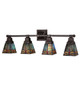 Meyda Tiffany - 214031 - Four Light Vanity - Prairie Dragonfly - Mahogany Bronze