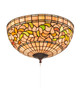 Meyda Tiffany - 214929 - Three Light Flushmount - Tiffany Turning Leaf - Mahogany Bronze