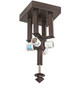 Meyda Tiffany - 215302 - Four Light Flushmount Hardware - Mission - Mahogany Bronze