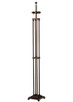 Meyda Tiffany - 21619 - Two Light Floor Base - Mission - Mahogany Bronze
