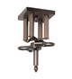 Meyda Tiffany - 21797 - Two Light Flushmount Hardware - Mission - Mahogany Bronze