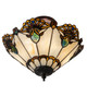 Shell with Jewels Three Light Semi-Flushmount (218495)