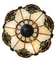 Shell with Jewels Three Light Semi-Flushmount (218495)