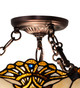 Shell With Jewels Three Light Semi-Flushmount (218495)